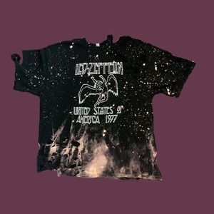 distressed zeppelin tee